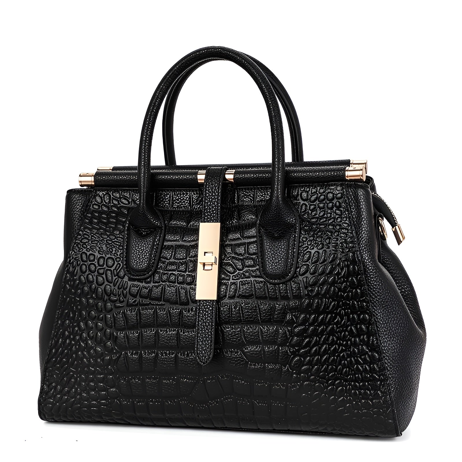 【MATTE/CROCODILE】exotic/ショルダーバック/ブラック CROCODILE LEATHER MATTE BLACK FRONT ZIPPER SACOCHE – cormeum