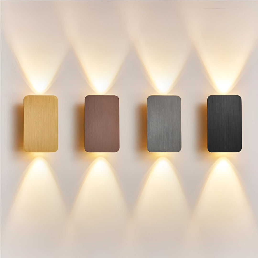 Minimalist Wood Finish LED Wall Lamp