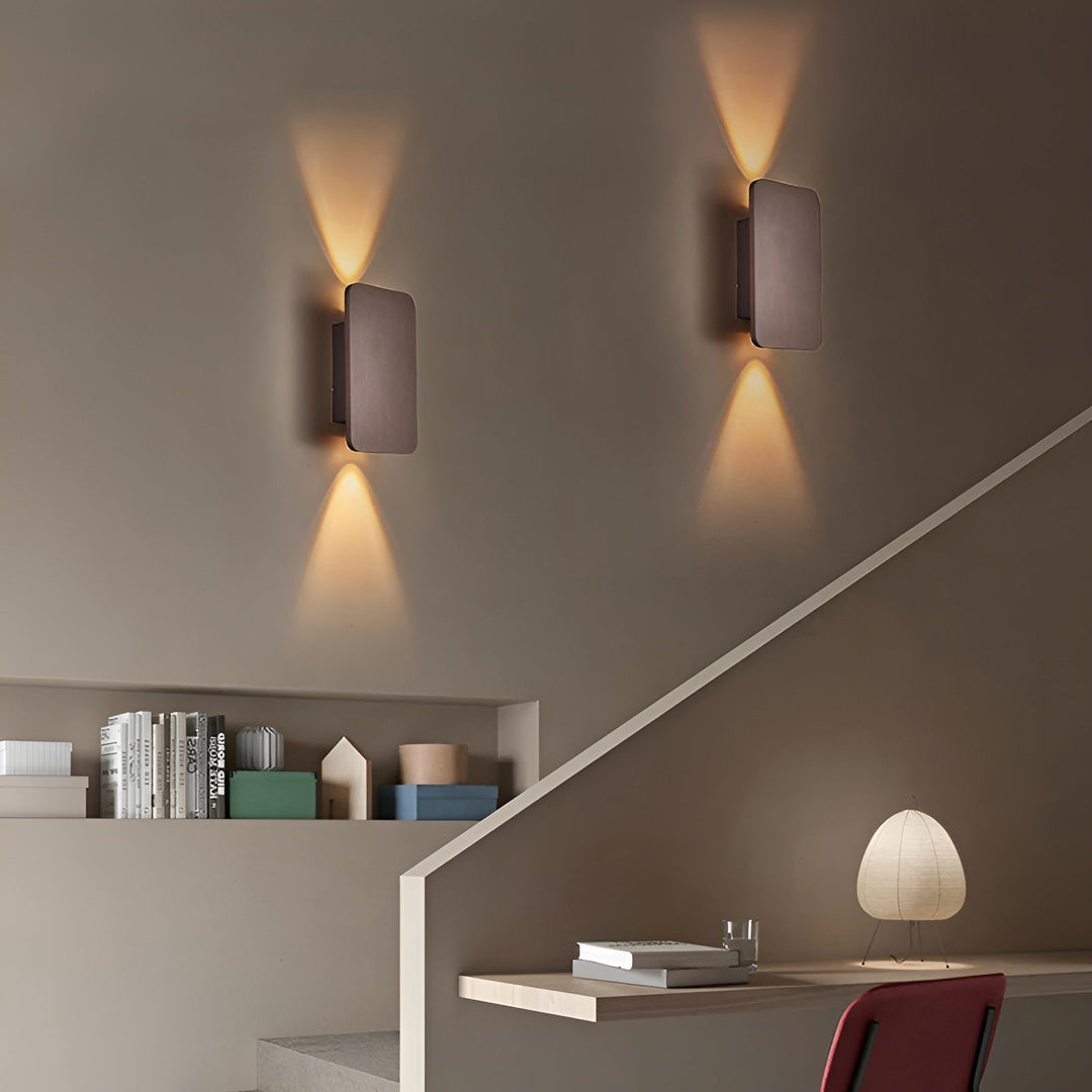 Minimalist Wood Finish LED Wall Lamp