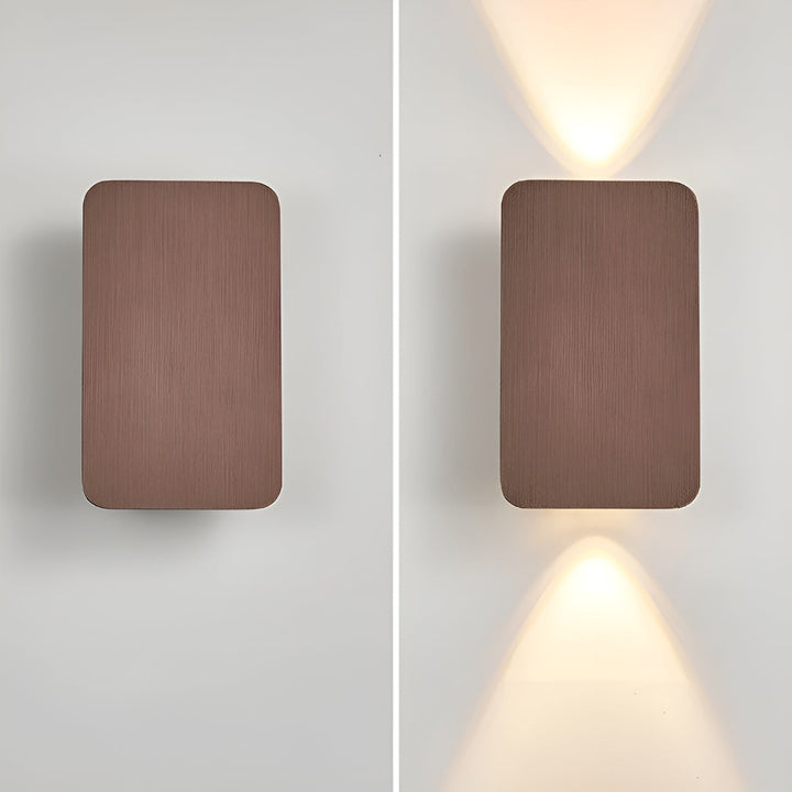 Minimalist Wood Finish LED Wall Lamp