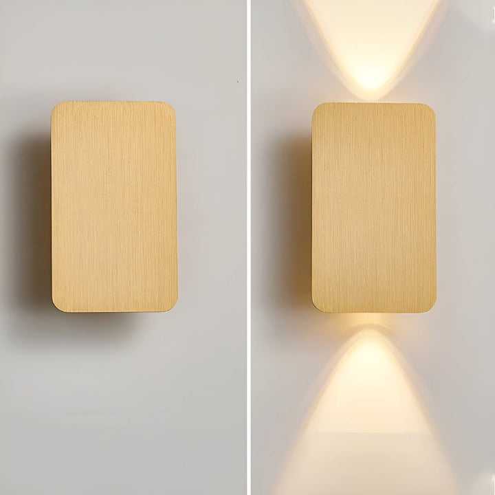 Minimalist Wood Finish LED Wall Lamp