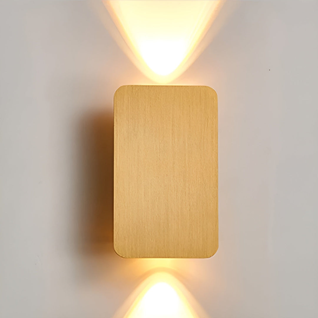 Minimalist Wood Finish LED Wall Lamp