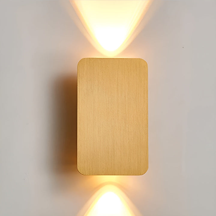 Minimalist Wood Finish LED Wall Lamp