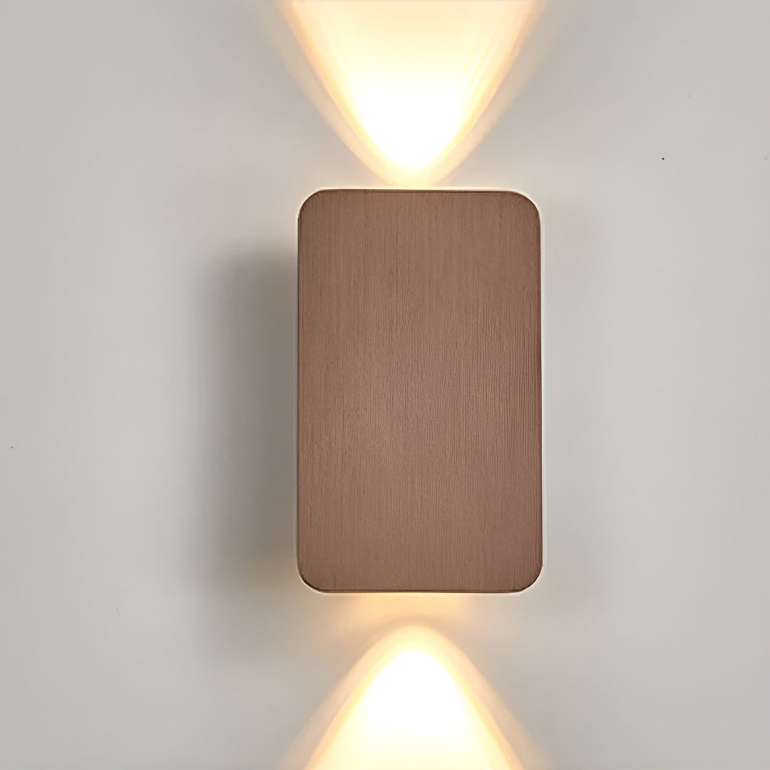Minimalist Wood Finish LED Wall Lamp