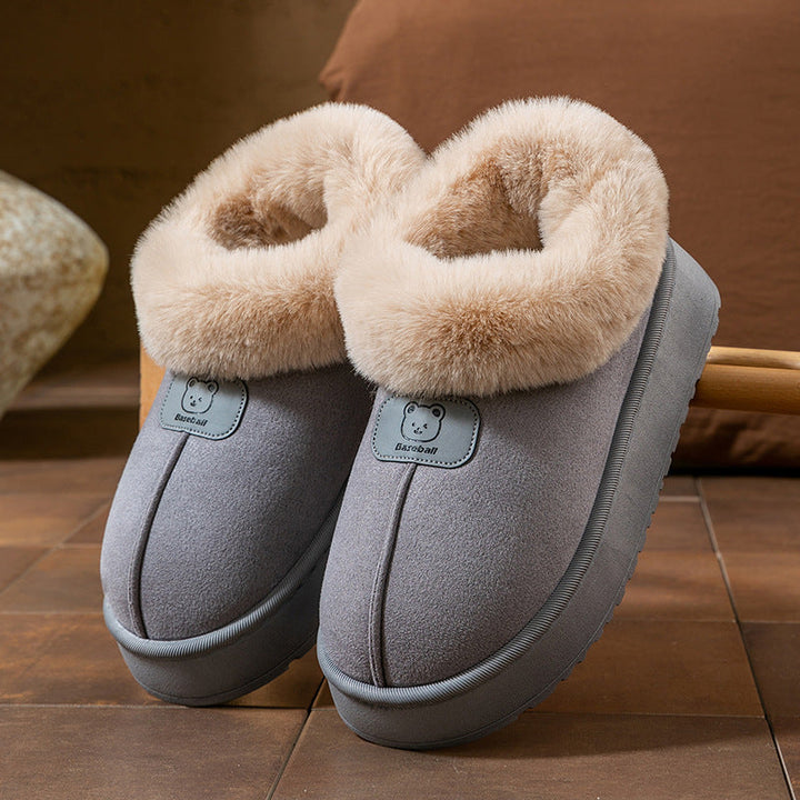 Sienna Plush Lined Bootie Slippers | Platform Sole Bootie Slippers