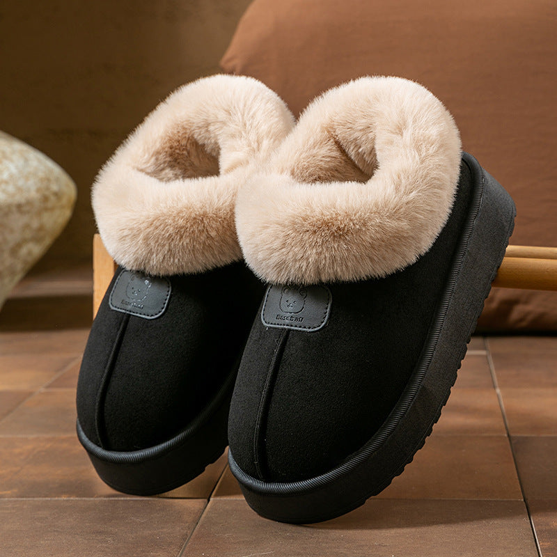 Sienna Plush Lined Bootie Slippers | Platform Sole Bootie Slippers