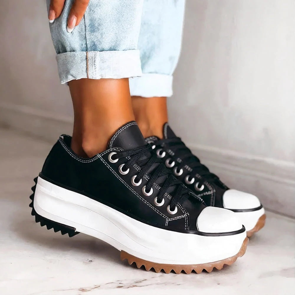 Isla Platform Sneakers | Lace-Up Platform Sole Sneakers