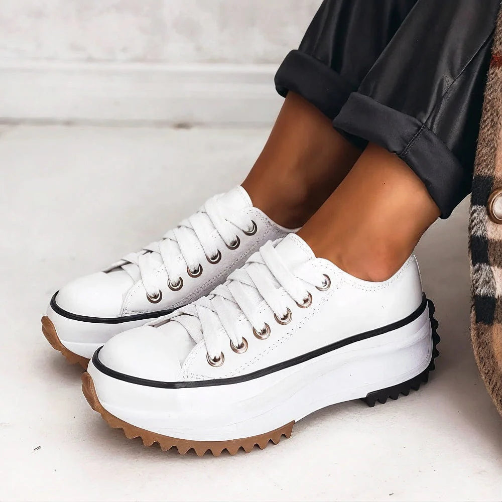 Isla Platform Sneakers | Lace-Up Platform Sole Sneakers