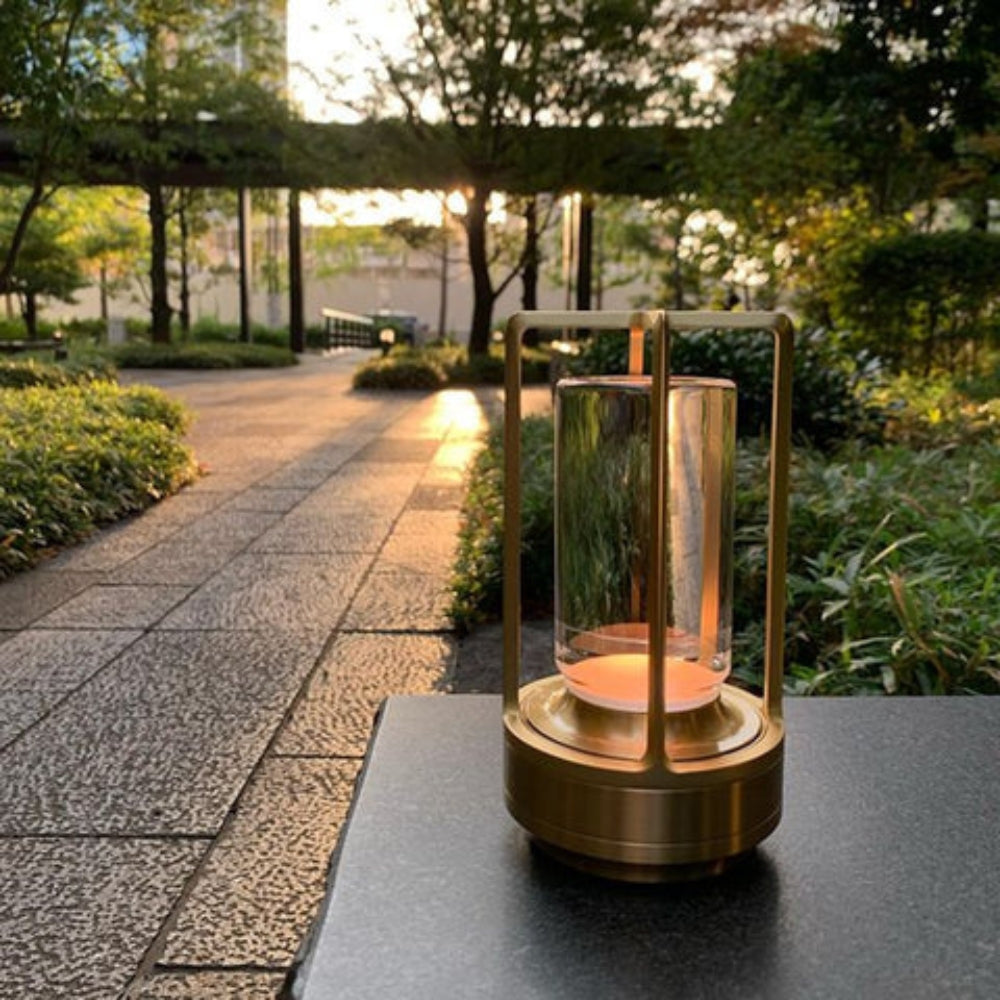 Nordic Metal Frame Table Lantern With Glass Casing