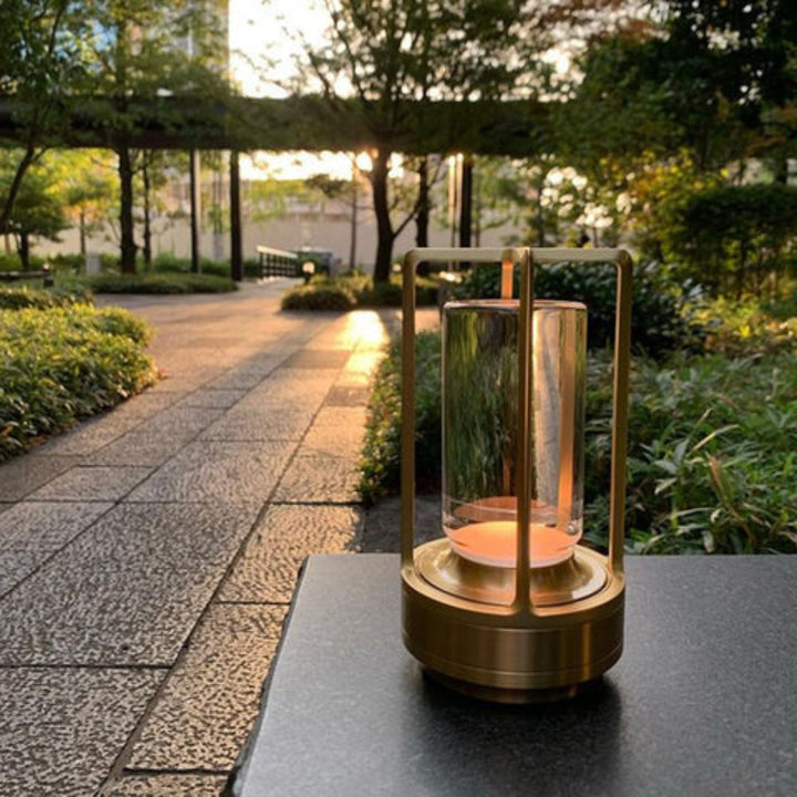 Nordic Metal Frame Table Lantern With Glass Casing