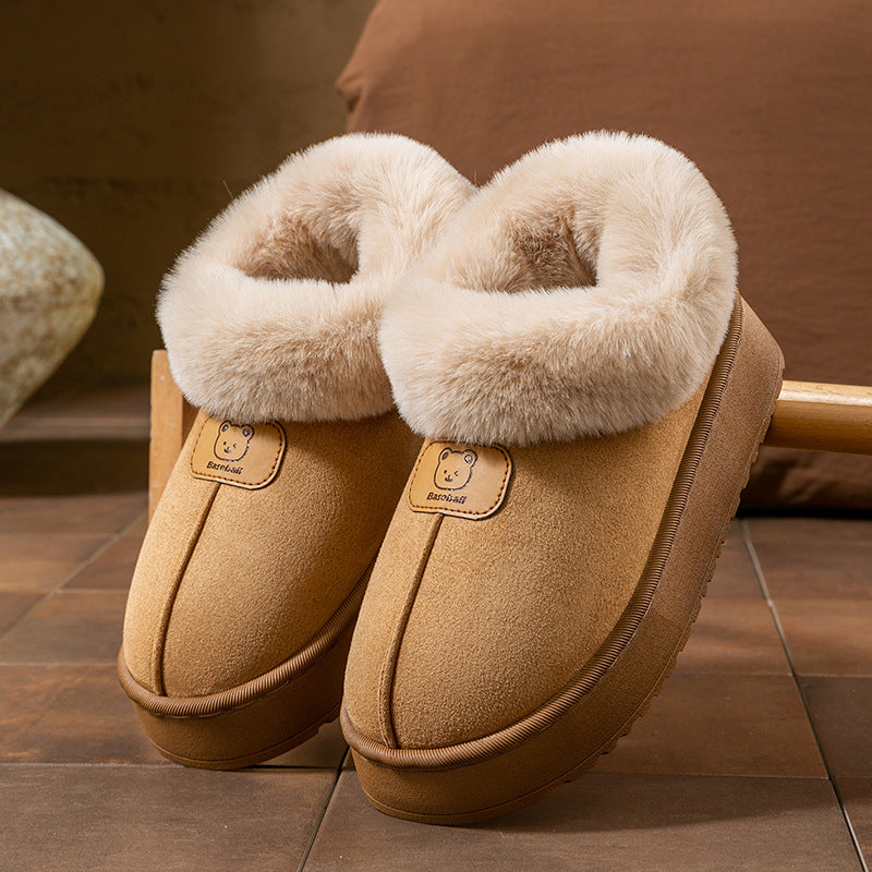 Sienna Plush Lined Bootie Slippers | Platform Sole Bootie Slippers