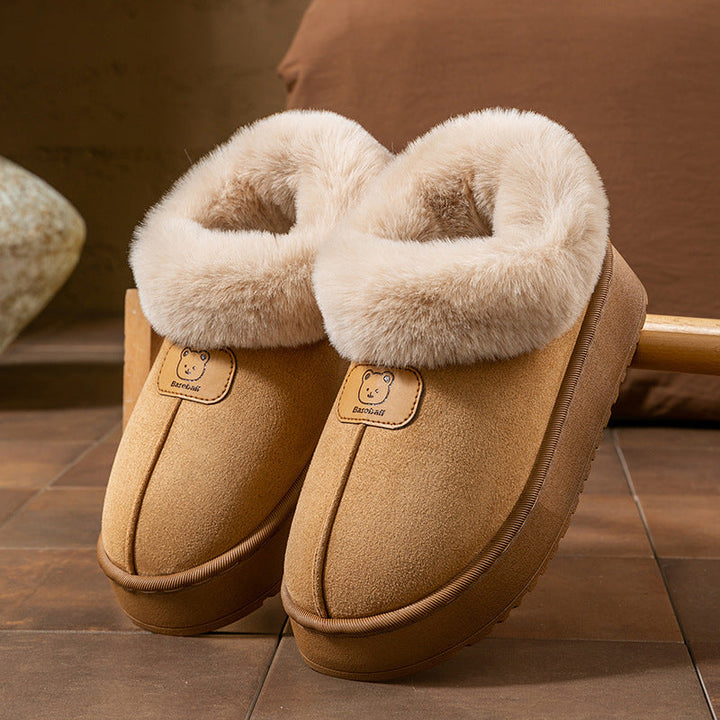 Sienna Plush Lined Bootie Slippers | Platform Sole Bootie Slippers