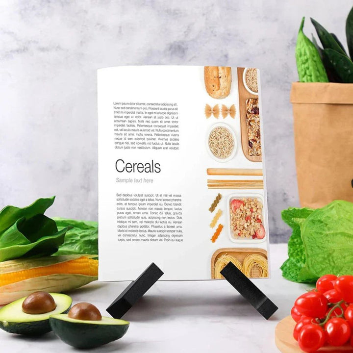 Minimalist Wooden Recipe Book Stand With Freestanding Design