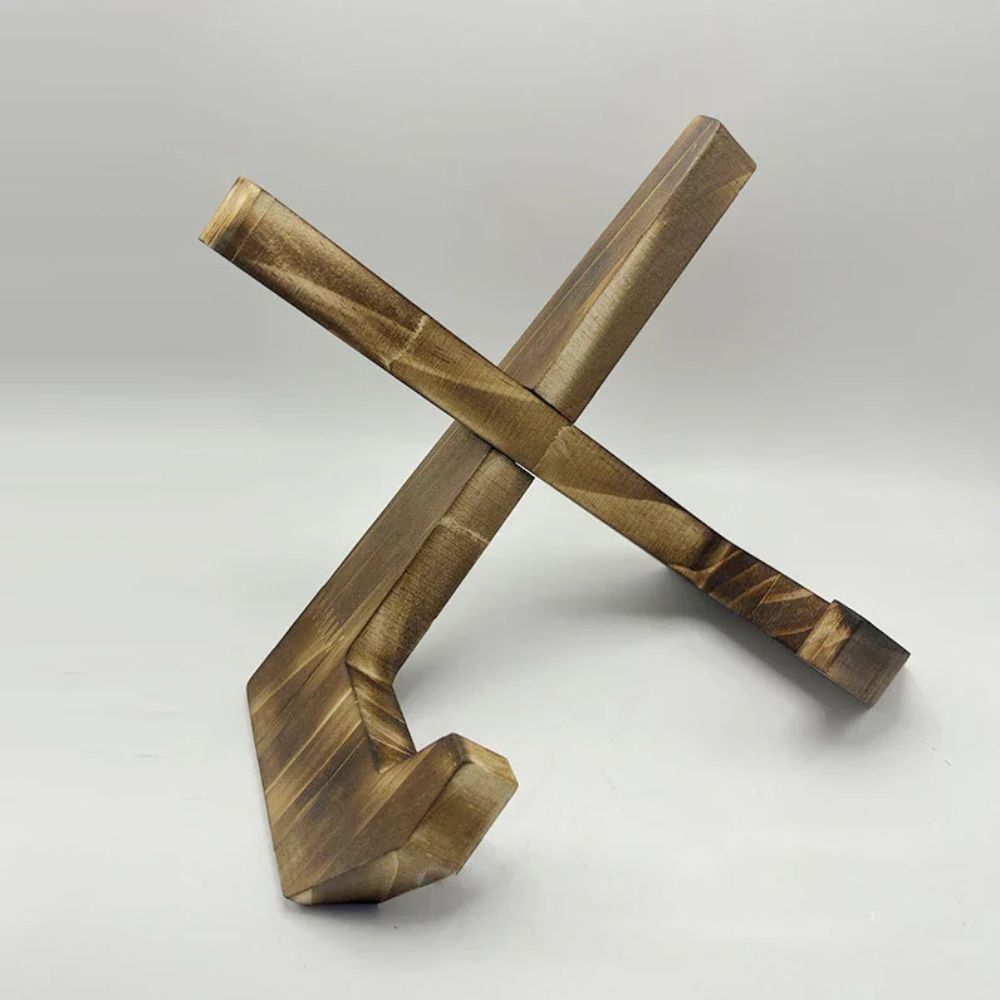 Minimalist Wooden Recipe Book Stand With Freestanding Design