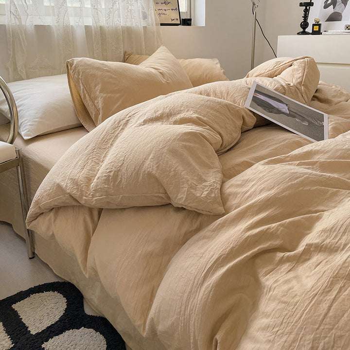 Minimalist Washed Cotton Bedding Set