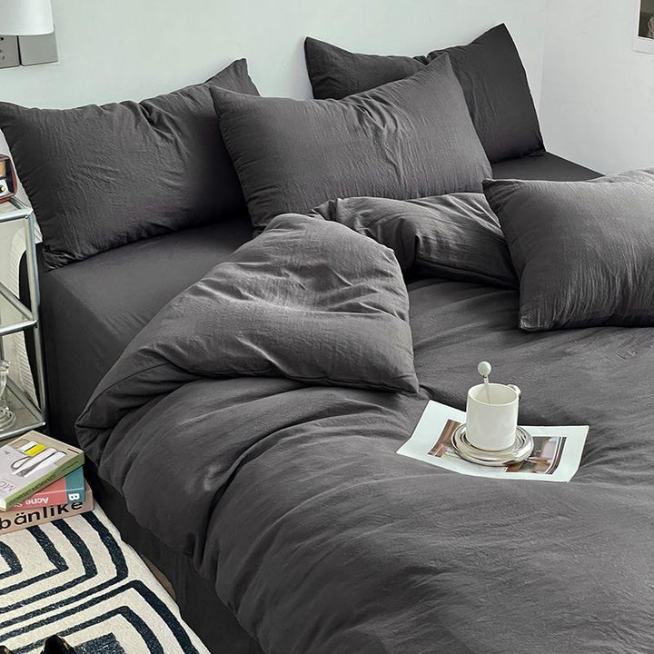 Minimalist Washed Cotton Bedding Set