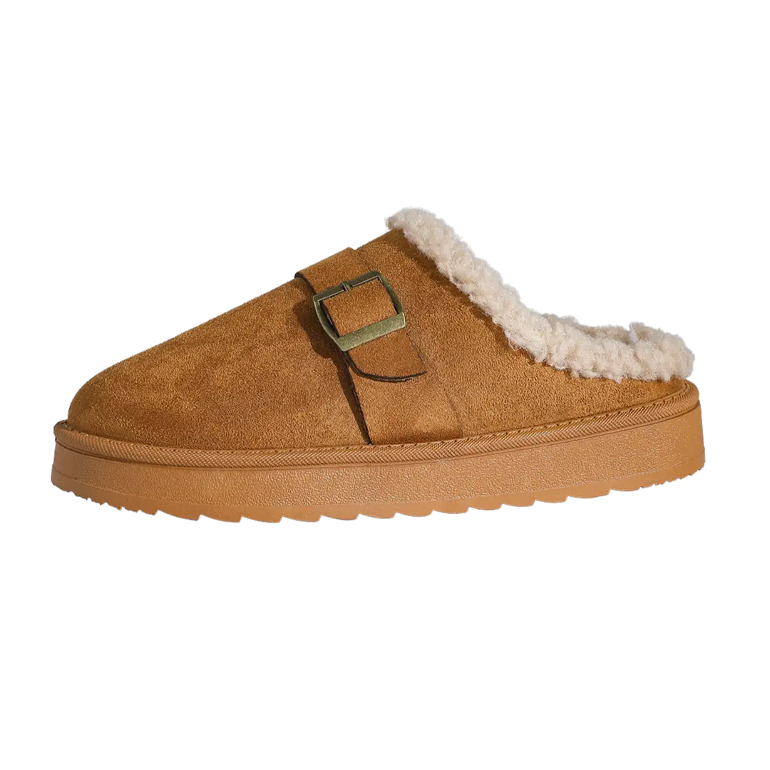 Isla Slipper Clogs | Buckle Platform Slip-On Slipper Clogs
