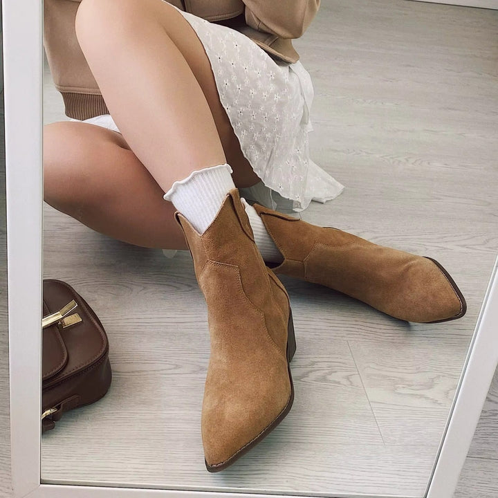 Jasmine Suede Leather Boots