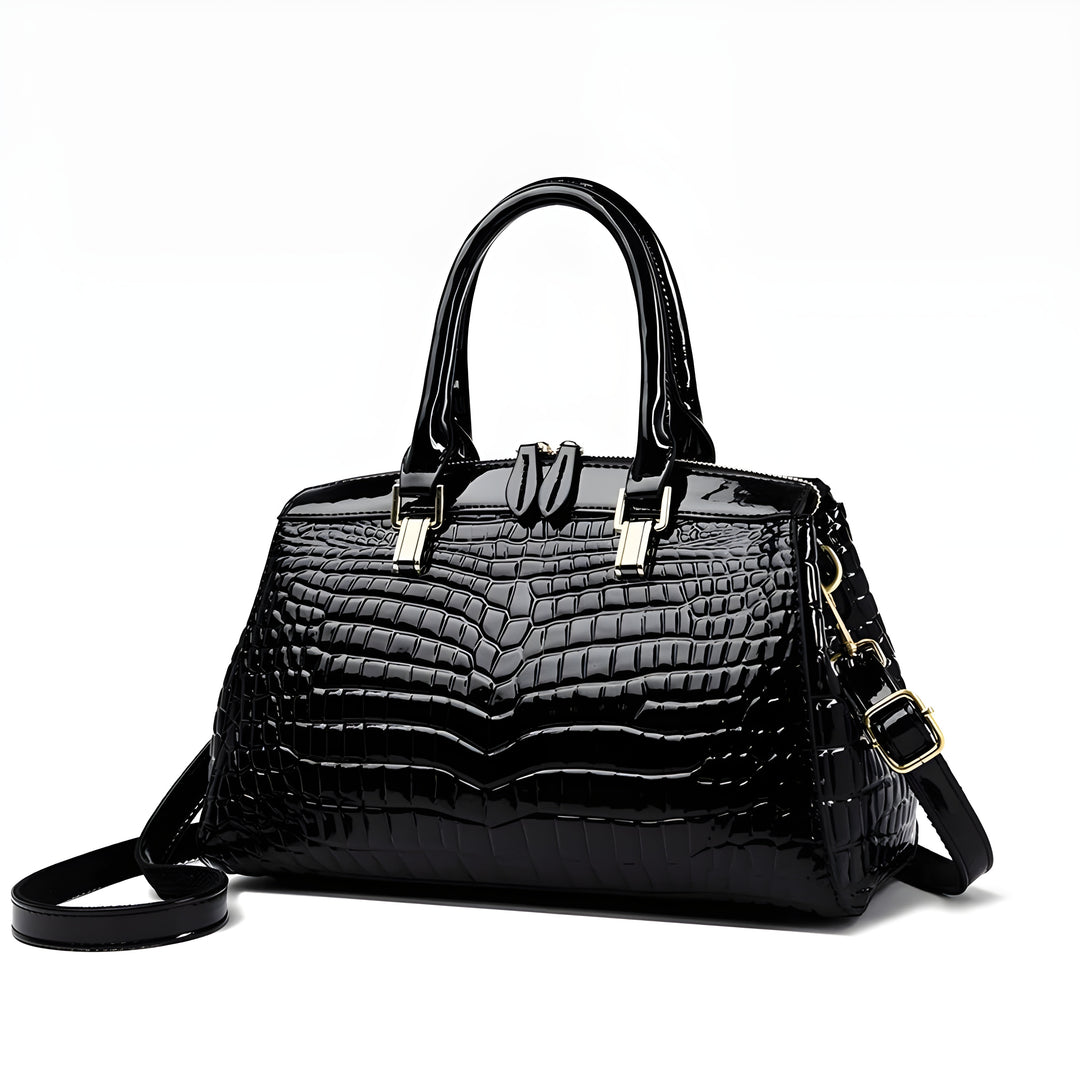 Camila Embossed Croc Bag