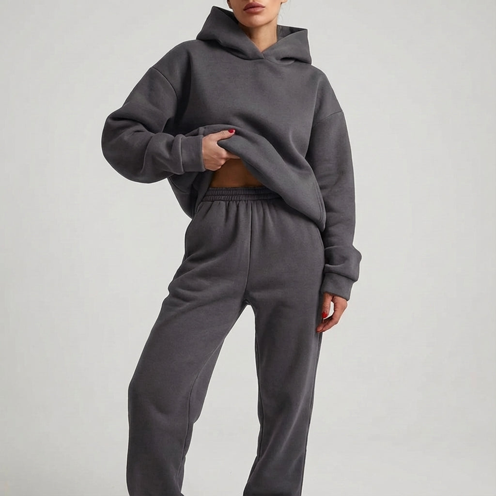 Oversized Ultra-Soft Cotton Tracksuit Set