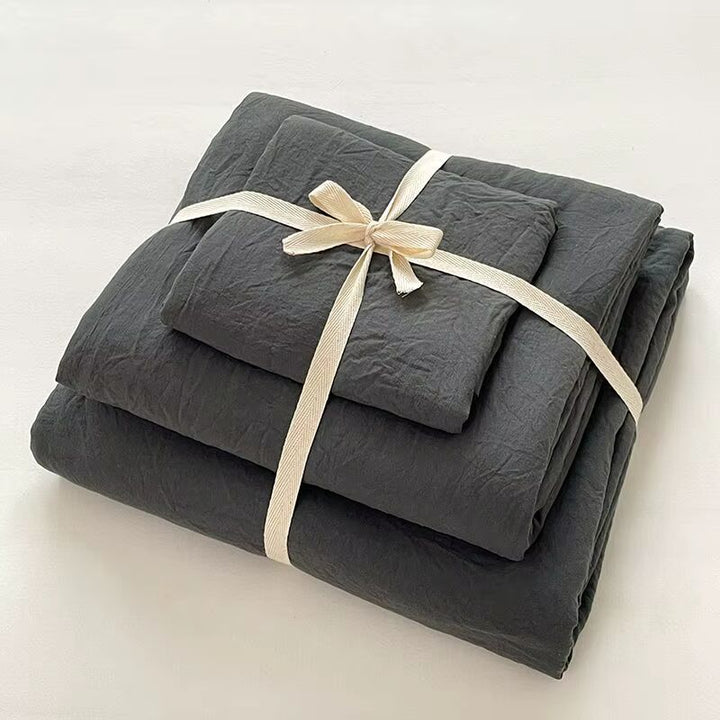 Minimalist Washed Cotton Bedding Set