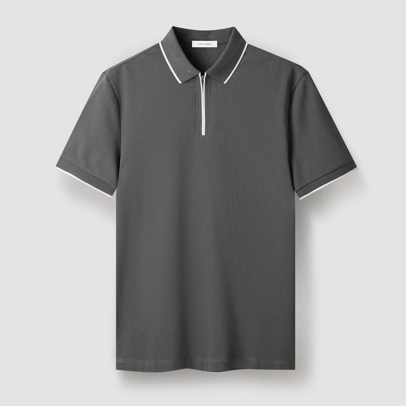Meza Zip-Up Polo – Hudson & Mark