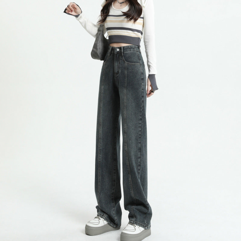 High Waist Wide Leg Jeans Street Style