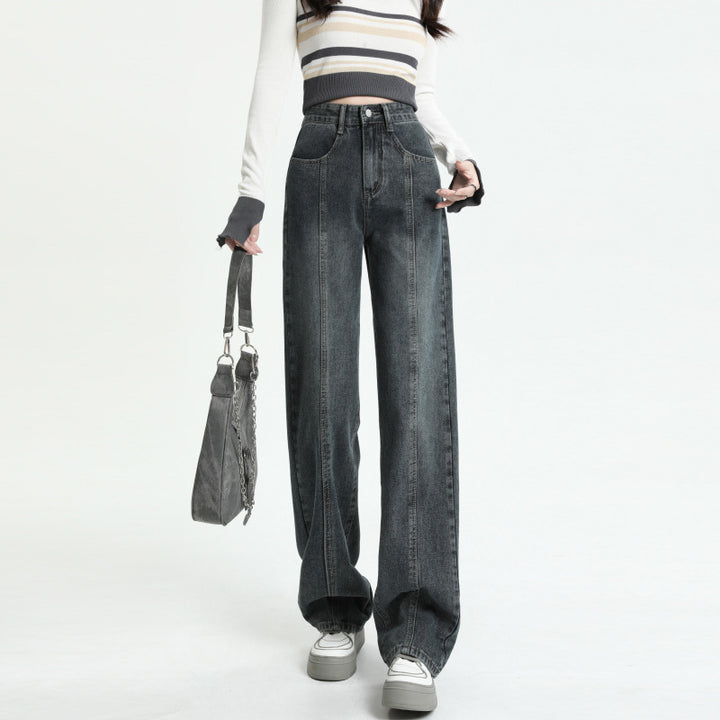 High Waist Wide Leg Jeans Street Style