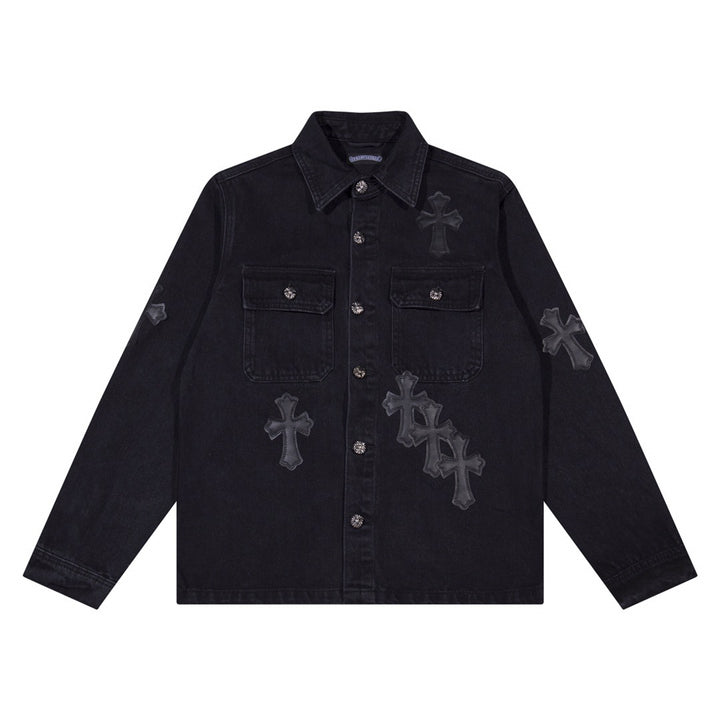 Cross Patch Denim Jacket