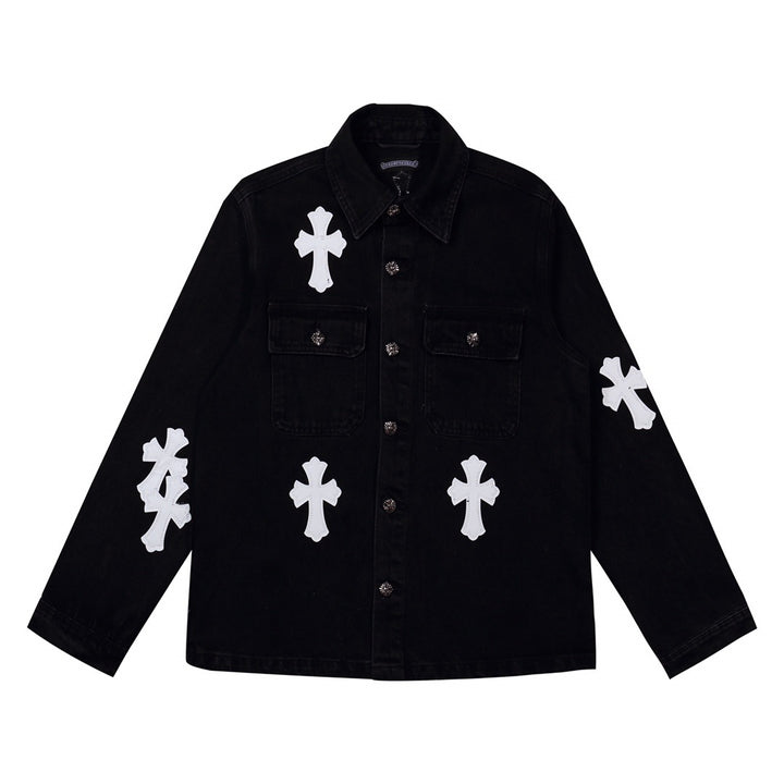 Cross Patch Denim Jacket