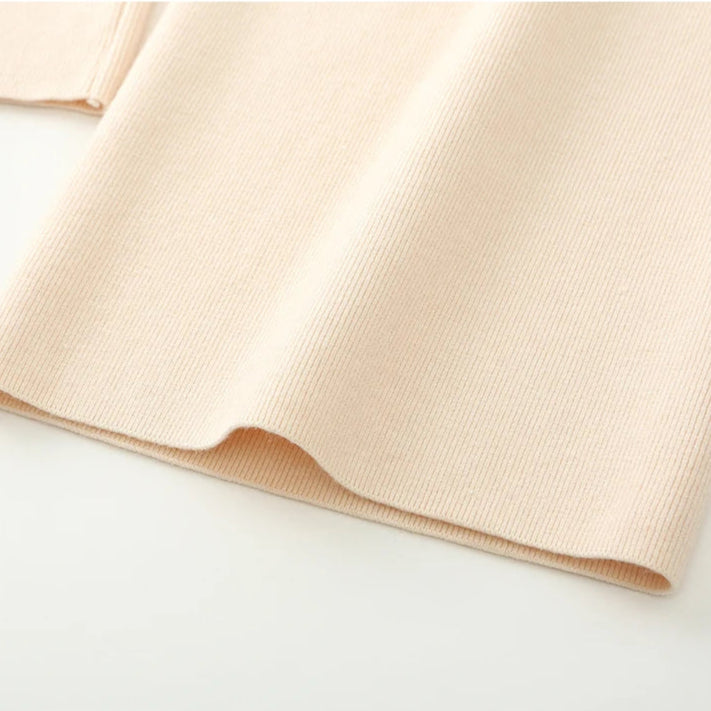 Amelia Wide-Leg Knit Trousers | Drawstring Waist Knit Trousers