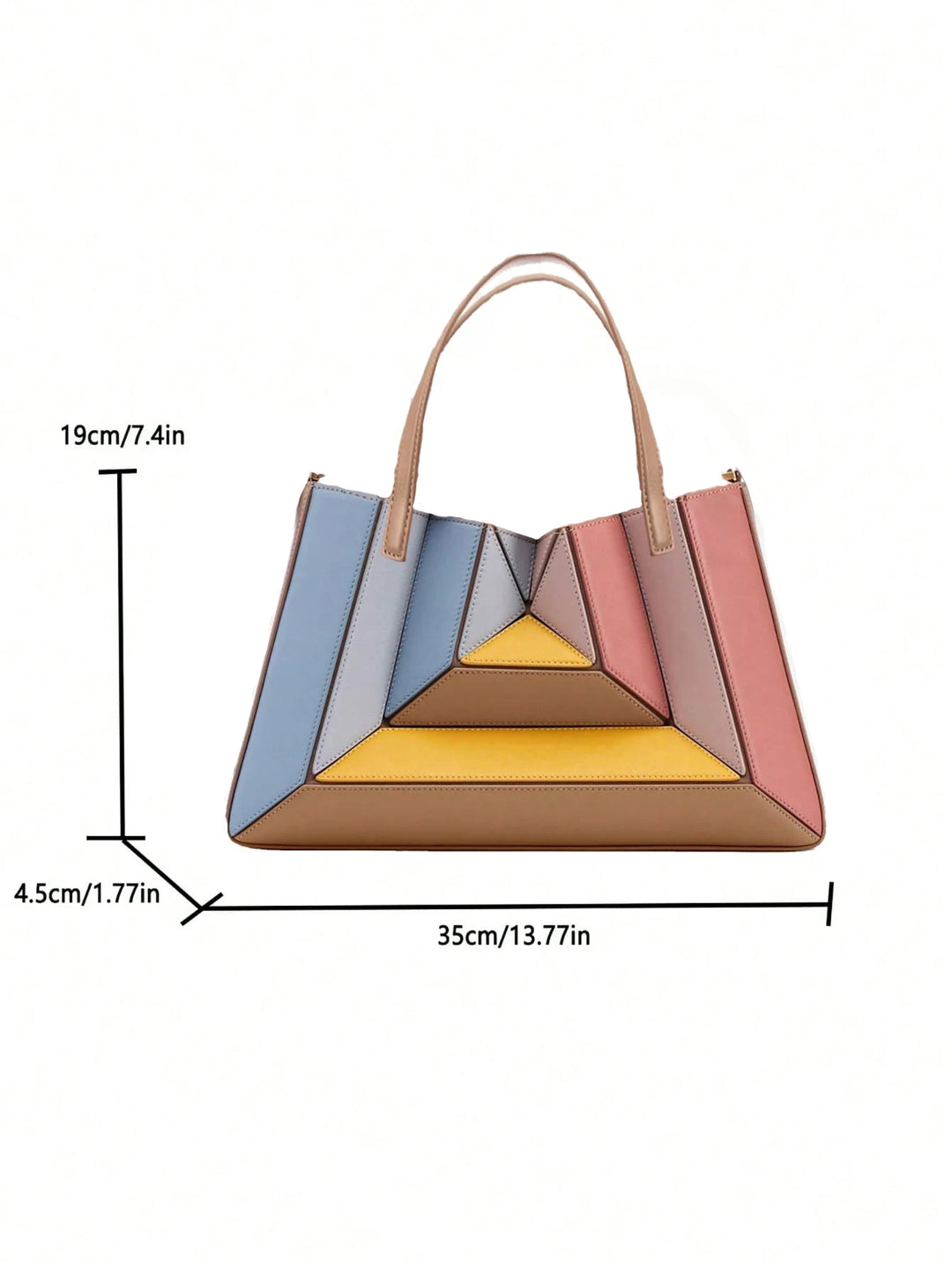 Amber Color-Block Bag