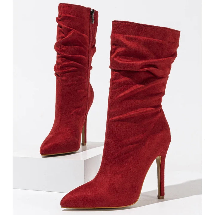 Velvet Stiletto Boot