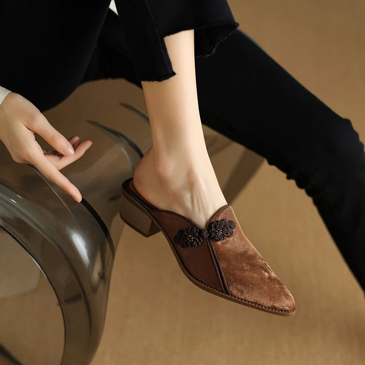 Céleste Leather Mules