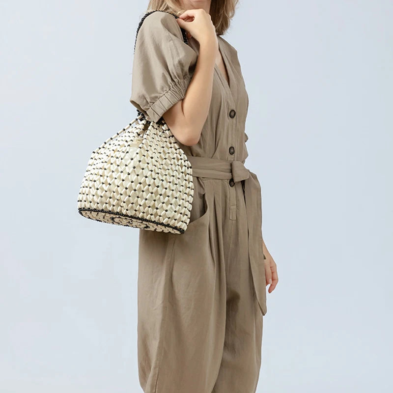 Ava Woven Handbag