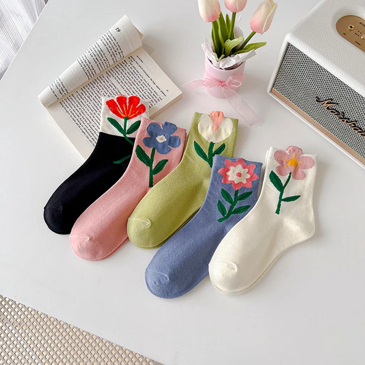 Kawaii Spring Mid Tube Socks