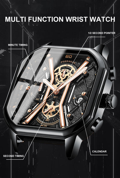 Poedagar Skeleton Chronograph