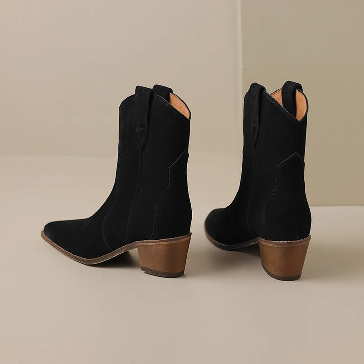 Jasmine Suede Leather Boots