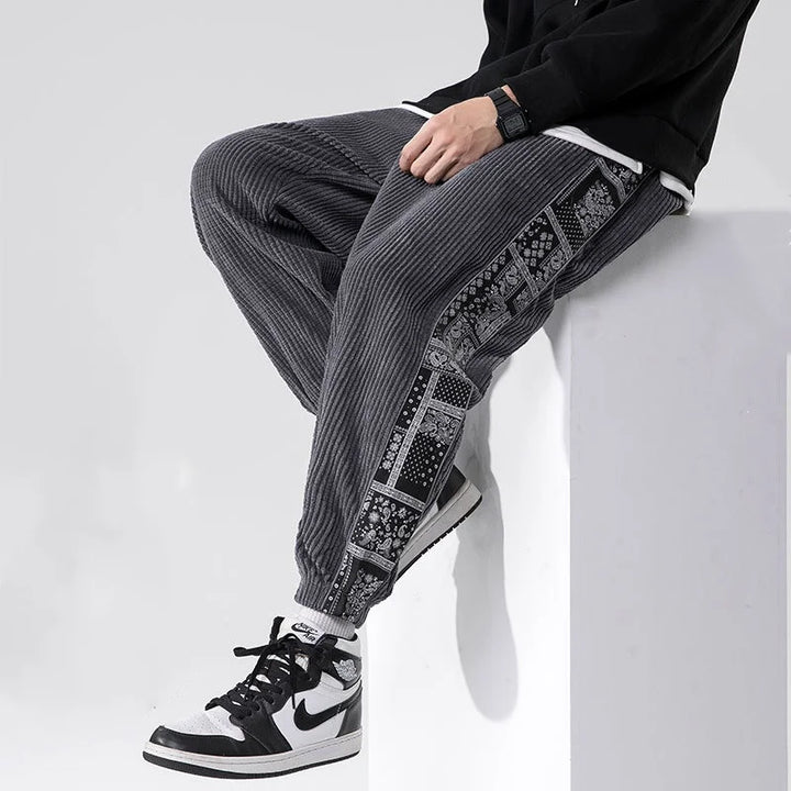 Paisley Corduroy Sweatpants
