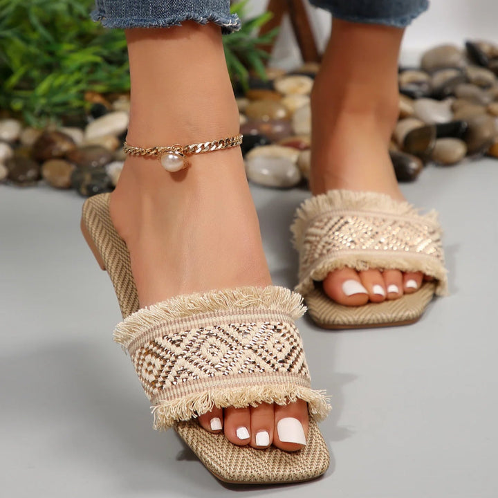 Boho Fringe Flats