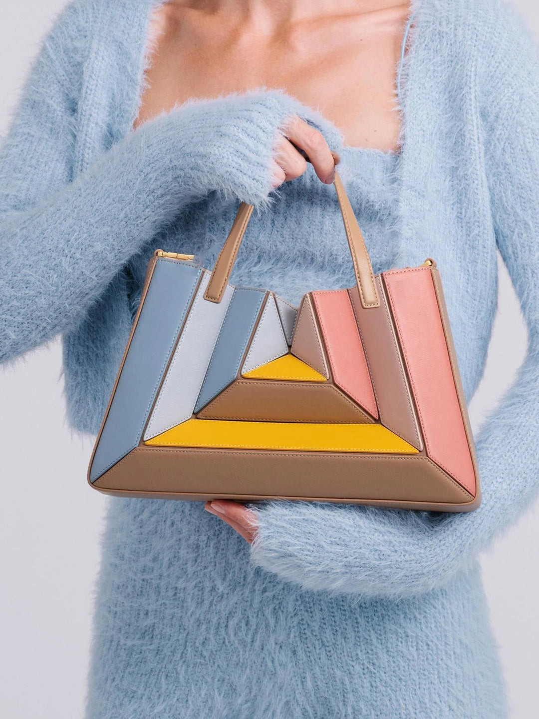 Amber Color-Block Bag