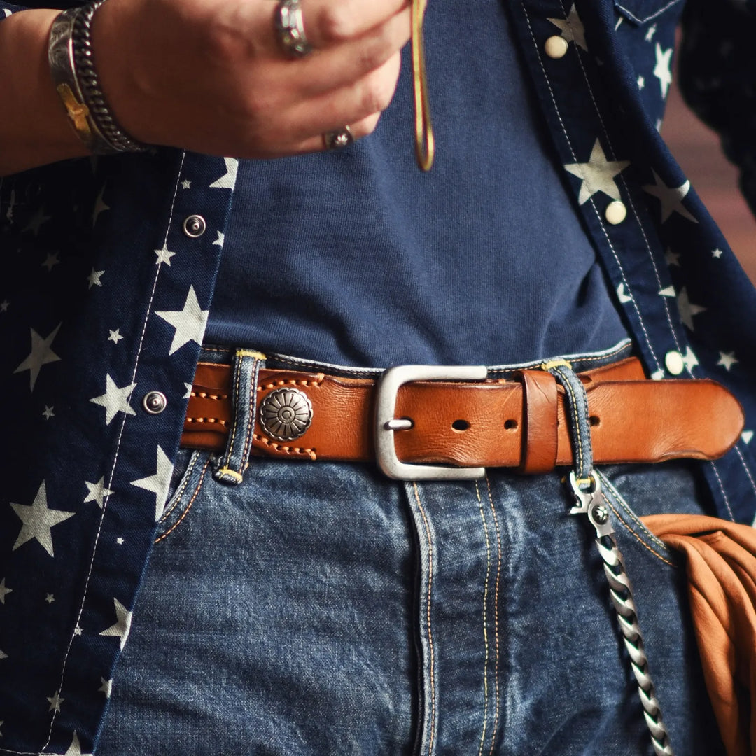 Distressed Leather Belt