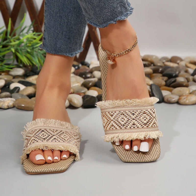 Boho Fringe Flats