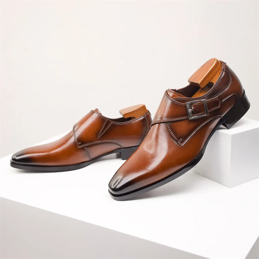 Marc Ventura Single Monk Strap Leather Shoe