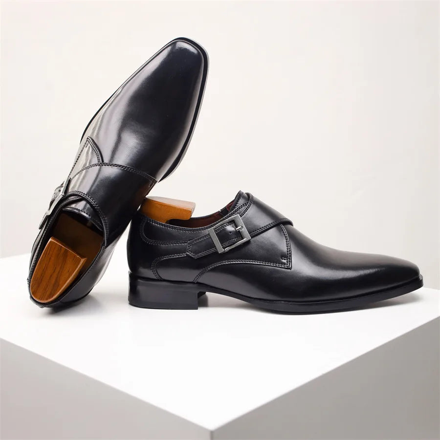 Marc Ventura Single Monk Strap Leather Shoe