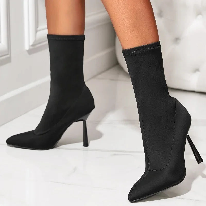 Nylon Stiletto Boot