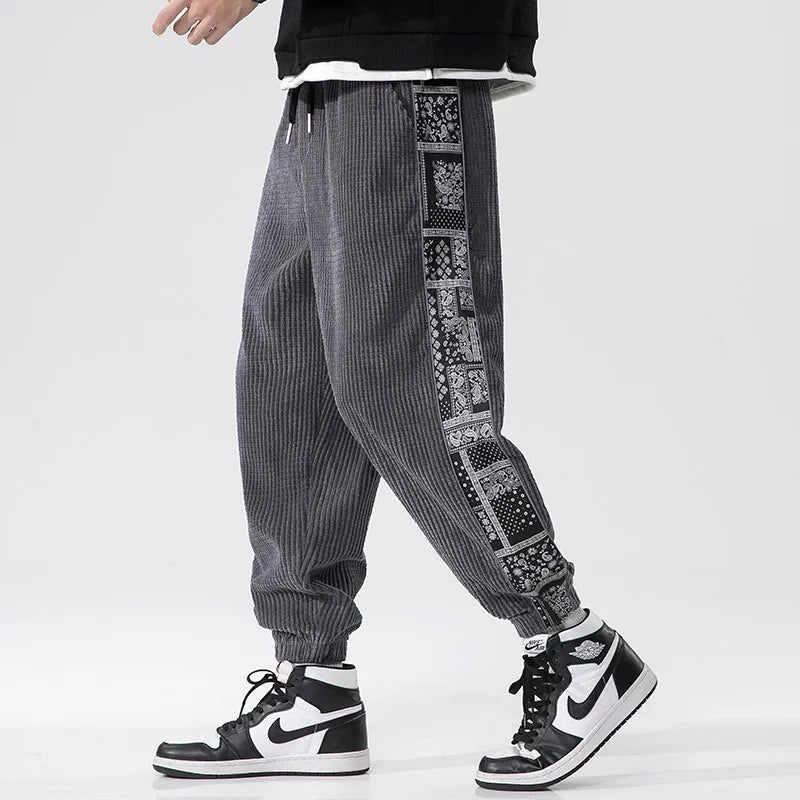 Paisley Corduroy Sweatpants
