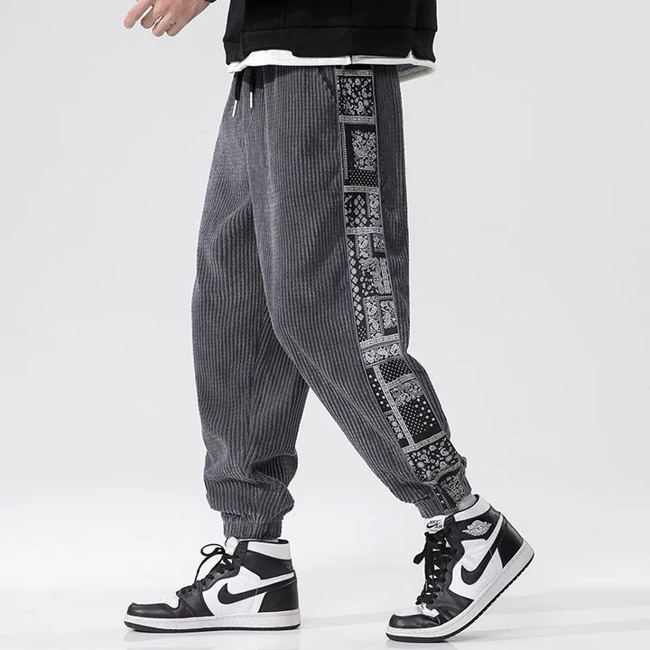 Paisley Corduroy Sweatpants