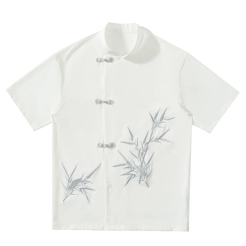 Zhou Embroidered Silk Shirt