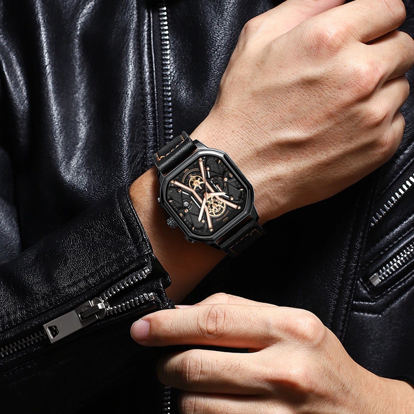 Poedagar Skeleton Chronograph